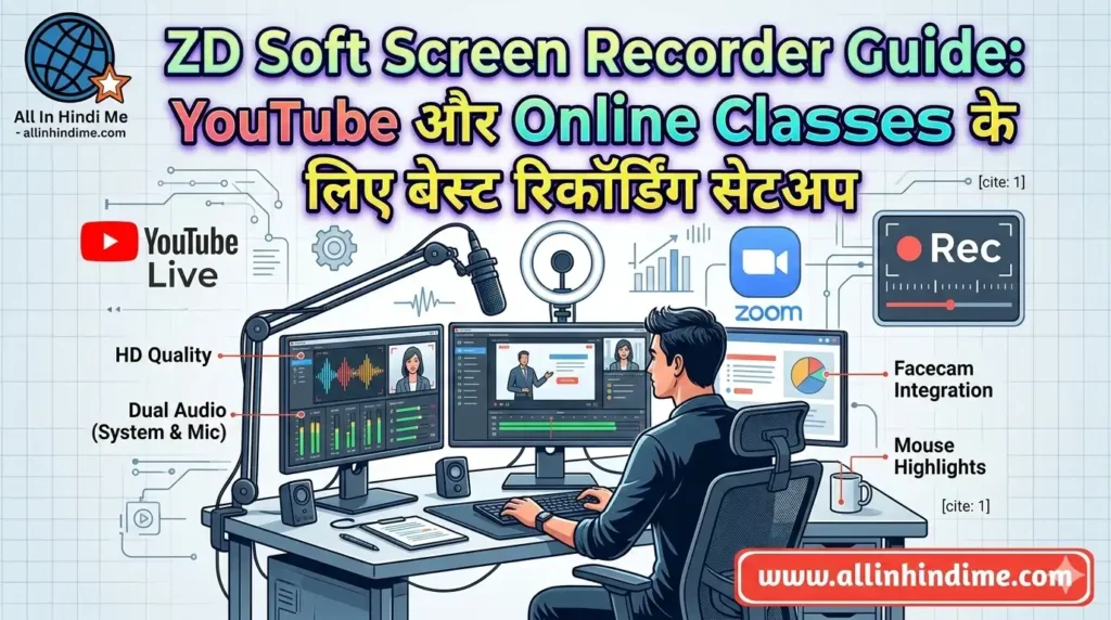ZD Soft Screen Recorder Guide YouTube और Online Classes के लिए बेस्ट ...