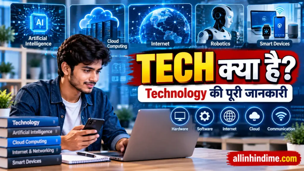 Tech क्या है? Technology के प्रकार, उपयोग और फायदे 2026 Tech क्या है Technology के प्रकार, उपयोग और फायदे 2026
